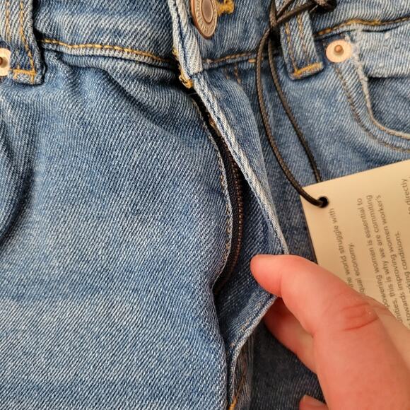 blu[edit] juniors destroyed super high waist denim shortie Size 3 - Picture 5 of 12